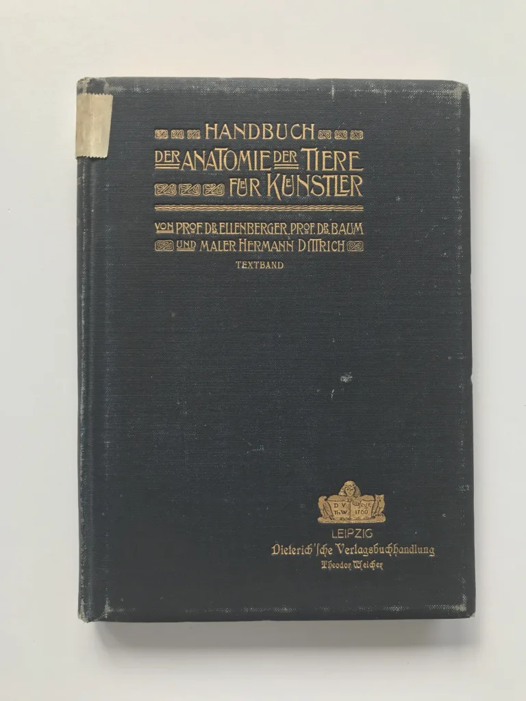 Handbuch der Anatomie der Tiere für Kunstler, W. Ellenberger, H. Baum, Hermann Dittrich