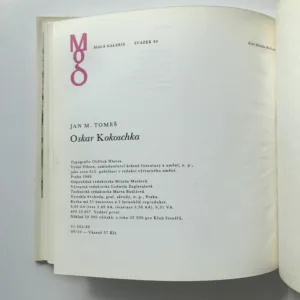 Oskar Kokoschka, Jan M. Tomeš