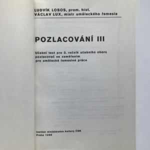 Pozlacování III (Učební obor pozlacovač), Ludvík Losos, Václav Lux