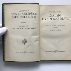 Základy k metafysice mravů, Immanuel Kant