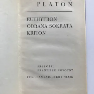 Euthyfron / Obrana Sokrata / Kriton, Platón