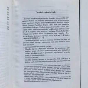 Pojednání o nápravě rozumu, Benedikt Spinoza