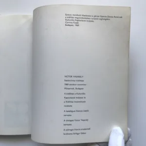 Vasarely (Budapest, Mücsarnok, 1969), Katona László