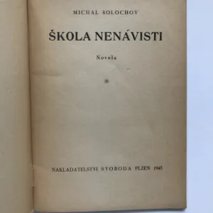 Škola nenávisti, Michail Šolochov