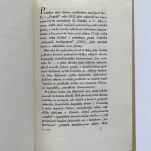 S kým jdete, mistři kultury? (Odpověď americkým dopisovatelům), Maxim Gorkij