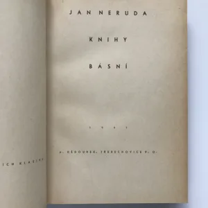 Knihy básní, Jan Neruda