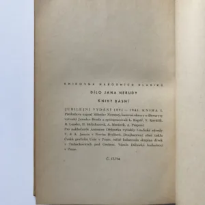 Knihy básní, Jan Neruda