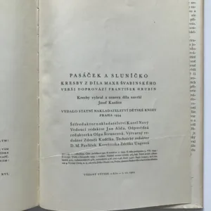 Pasáček a sluníčko, František Hrubín, Max Švabinský