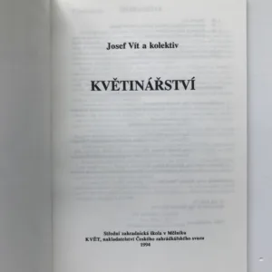 Květinářství 1, Josef Vít