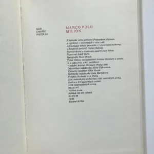 Milión, Marco Polo, Adolf Born