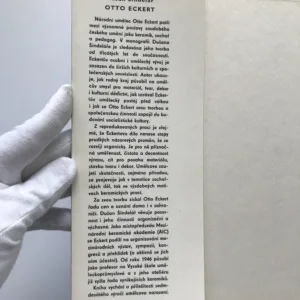 Otto Eckert, Dušan Šindelář