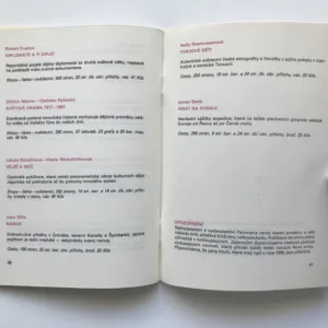 Ediční plán nakladatelství a vydavatelství Panorama 1989