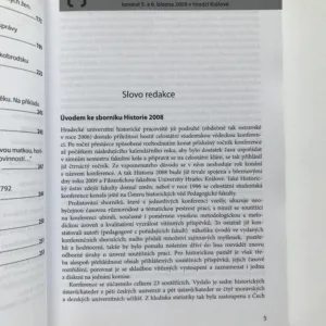 Historie 2008 (Sborník prací ze 14. celostátní studentské vědecké konference