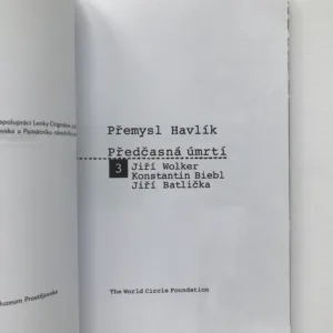 Předčasná úmrtí 3 (Jiří Wolker, Konstantin Biebl, Jiří Batlička), Přemysl Havlík