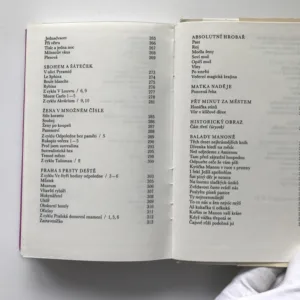 Nezařazené básně (Balady Manoně, Kůň a tanečnice a verše z dalších knih), Vítězslav Nezval