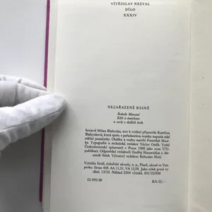 Nezařazené básně (Balady Manoně, Kůň a tanečnice a verše z dalších knih), Vítězslav Nezval