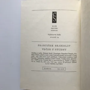 Večer u studny, František Branislav