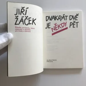 Dvakrát dvě je někdy pět, Jiří Žáček