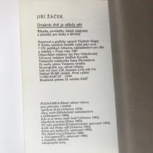 Dvakrát dvě je někdy pět, Jiří Žáček