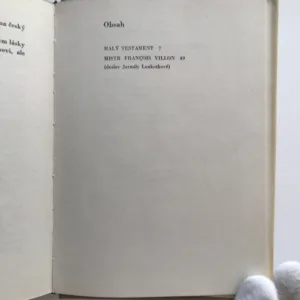 Malý testament, Francois Villon