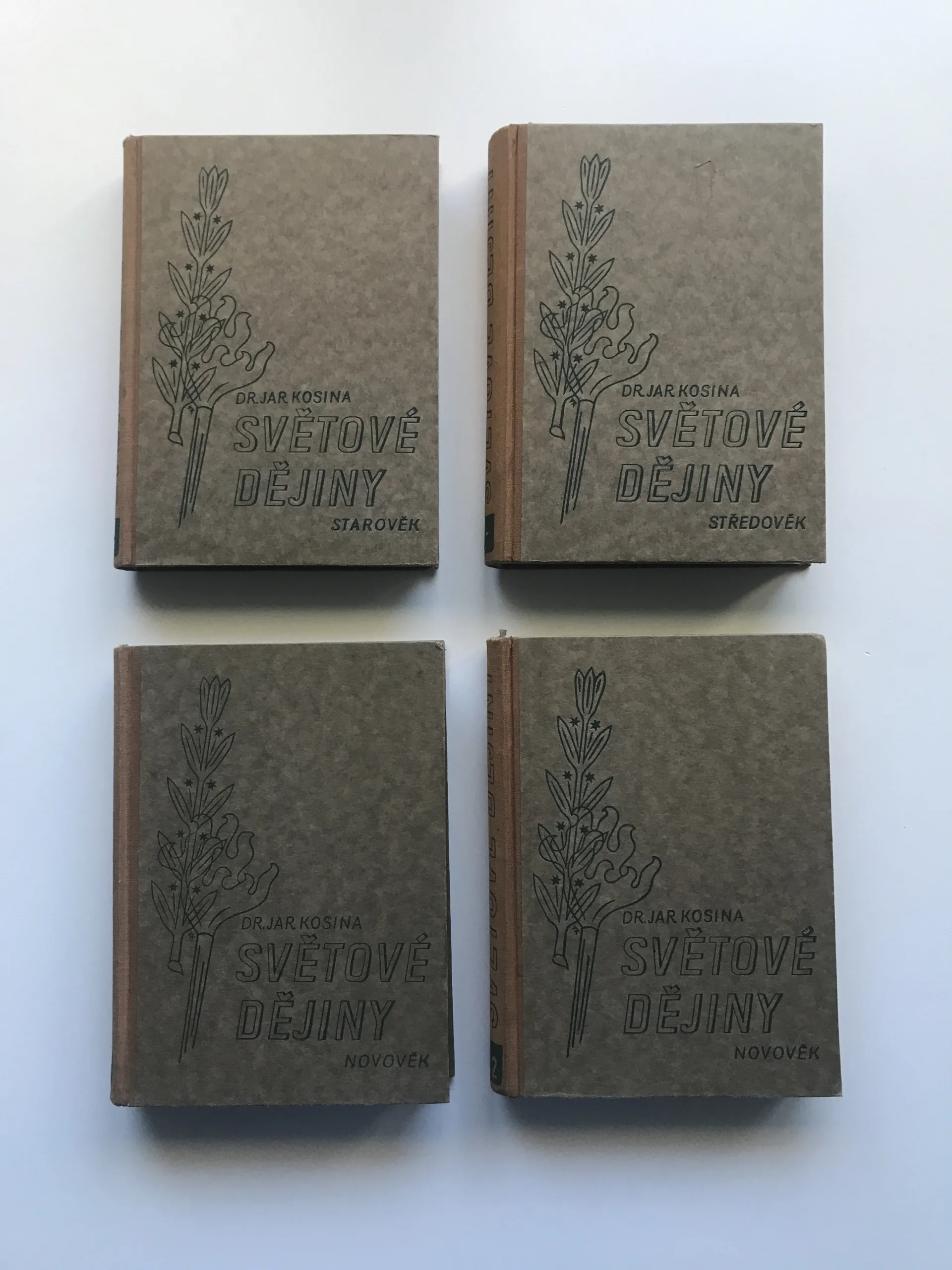 Ilustrované dějiny světové 1, 2, 3/1, 3/2, Jaroslav Kosina