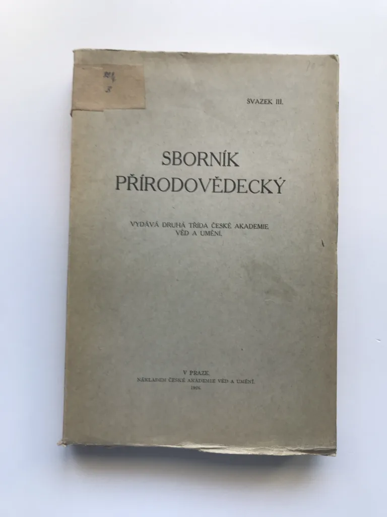 Sborník přírodovědecký, svazek III