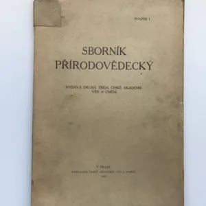Sborník přírodovědecký, svazek I