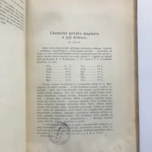 Sborník přírodovědecký, svazek I