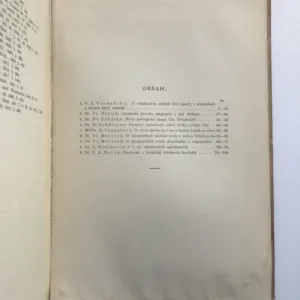 Sborník přírodovědecký, svazek I