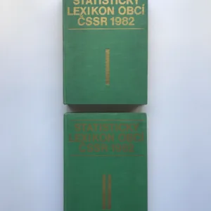 Statistický lexikon obcí ČSSR 1982 – díly 1 a 2