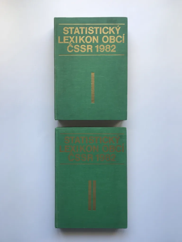 Statistický lexikon obcí ČSSR 1982 – díly 1 a 2