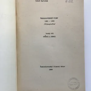 Československé filmy 1981-1985 – díly 1 a 2, Luboš Bartošek