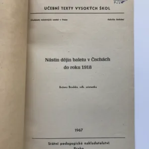 Nástin dějin baletu v Čechách do roku 1918, Božena Brodská