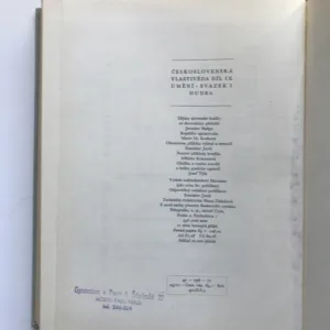 Československá vlastivěda IX – Hudba