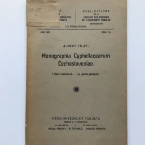 Monographia Cyphellacearum Čechosloveniae (I. Část všeobecná), Albert Pilát