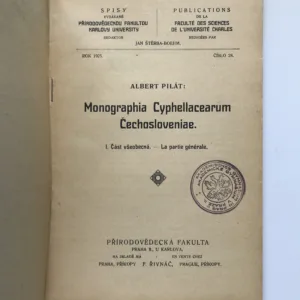 Monographia Cyphellacearum Čechosloveniae (I. Část všeobecná), Albert Pilát