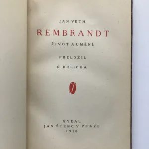 Rembrandt (Život a umění), Jan Veth