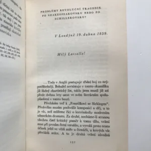 O umění, Karel Marx, Bedřich Engels