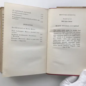 O umění, Karel Marx, Bedřich Engels