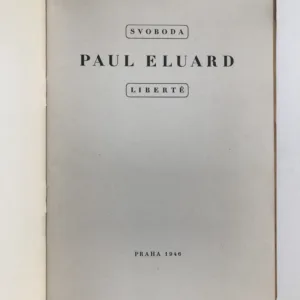 Svoboda / Liberté, Paul Eluard, Kamil Lhoták