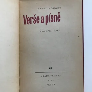 Verše a písně (z let 1945-1952), Pavel Kohout