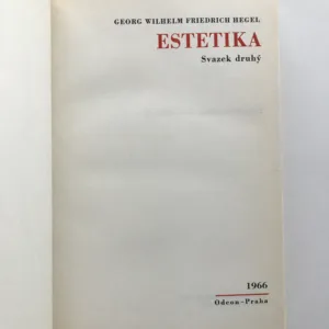 Estetika 1+2, Georg Wilhelm Friedrich Hegel