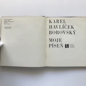 Moje píseň (s gramodeskou), Karel Havlíček Borovský