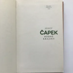 Rodné krajiny, Josef Čapek