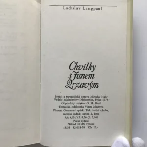 Chvilky s Janem Zrzavým, Ladislav Langpaul