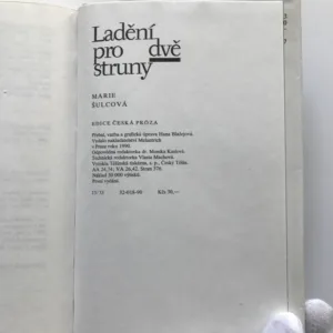 Ladění pro dvě struny, Marie Šulcová