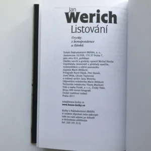 Listování (Úryvky z korespondence a článků), Jan Werich