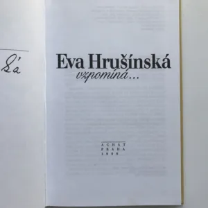 Eva Hrušínská vzpomíná..., Marie Valtrová, Adolf Born