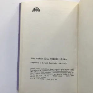 Veliká láska (Rapsódie o životě Bedřicha Smetany), Karel Vladimír Burian