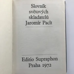 Slovník světových skladatelů, Jaromír Paclt